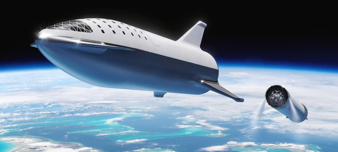 Starship bo nova raketa podjetja Elona Muska, s katero želi osvojiti Mars. FOTO: SpaceX