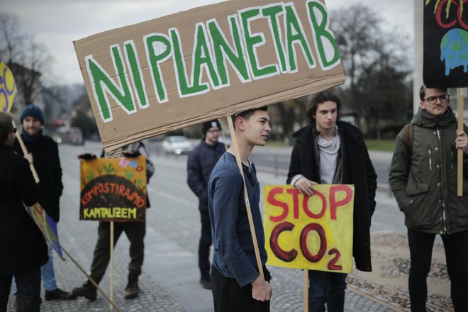 Mladi v Ljubljani: Ni planeta B. FOTO: Uroš Hočevar