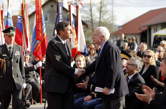 V Slovenijo je prišel na povabilo Boruta Pahorja. FOTO: Blaž Samec / Delo