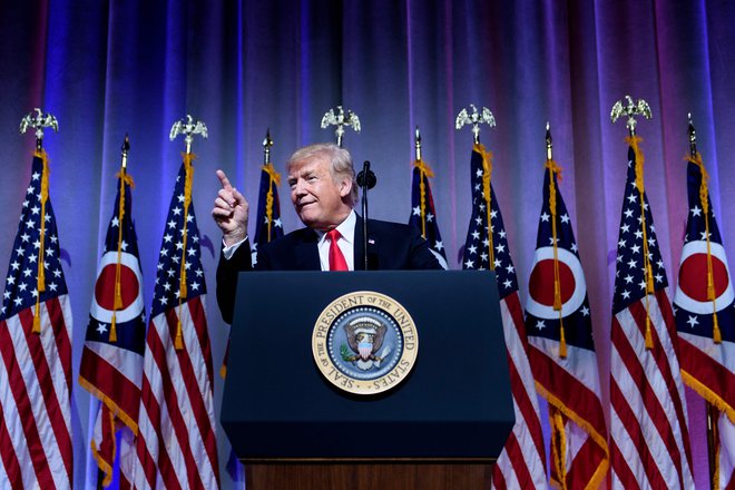 Ameriški predsednik Donald Trump FOTO: AFP