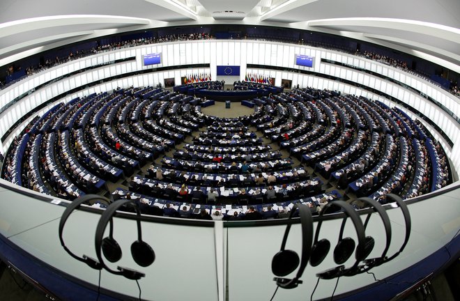 Members of the European Parliament take part in a voting session at the European Parliament in Strasbourg, France, February 7, 2018. Picture taken with a fisheye lens. REUTERS/Vincent Kessler - RC1FEE178090