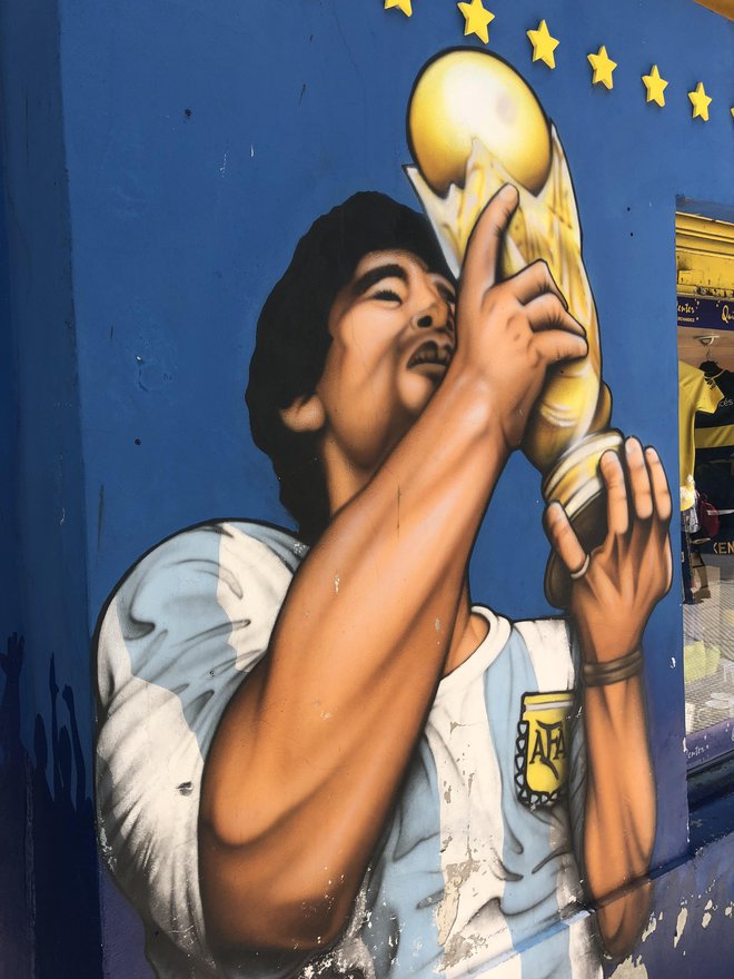 Kdo je v Argentini večji od boga? Diego Maradona. FOTO: Aljaž Vrabec