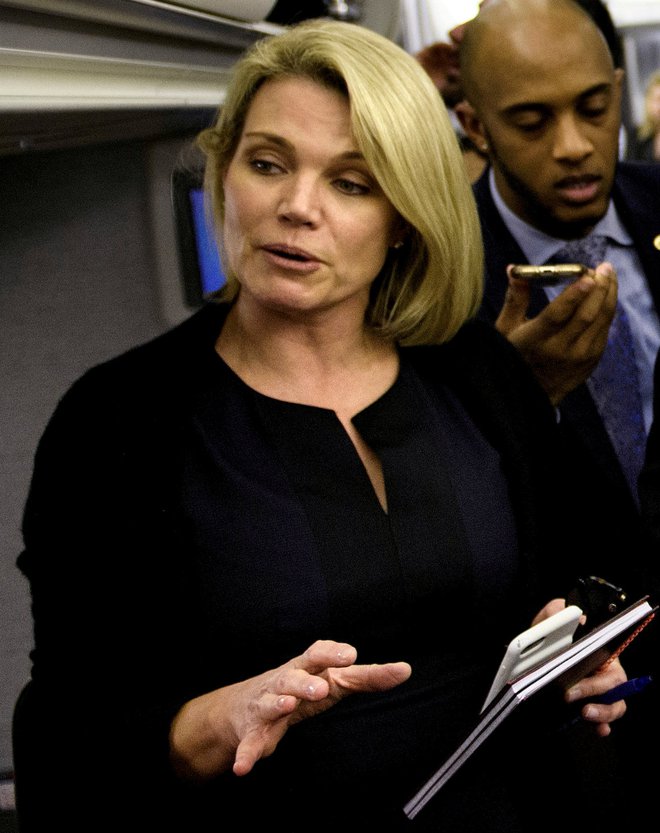 Tiskovna predstavnica zunanjega ministrstva Heather Nauert naj bi postala nova ameriška veleposlanica pri Združenih narodih. FOTO Reuters