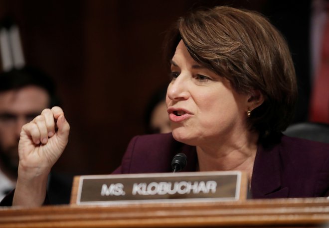 Senatorka slovenskih korenin Amy Klobuchar velja za eno močnejših orožij v arzenalu demokratske stranke. FOTO Reuters