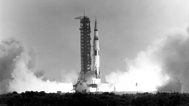 Izstrelitev rakete Saturn V 16. julija 1969. FOTO: NASA / AFP
