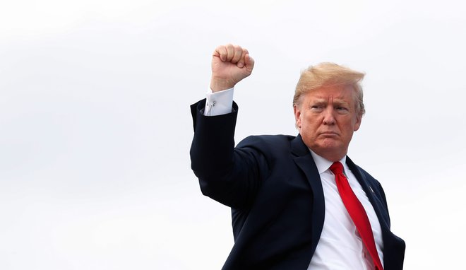 Ameriški republikanski predsednik Donald Trump na fotografiji iz junija 2018.&nbsp;&nbsp;FOTO: Kevin Lamarque/Reuters