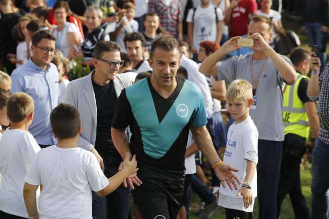 Alessandro Del Piero je bil pred dvema letoma tudi na dobrodelnem spektaklu v Biljah. FOTO: Leon Vidic/Delo