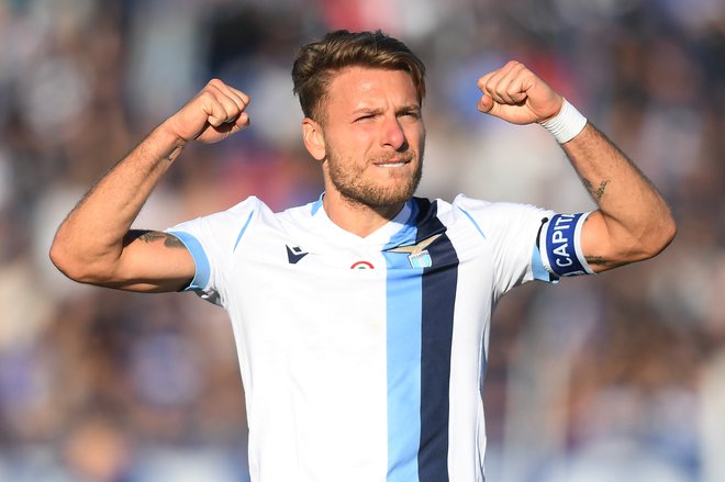 Laziob kapetan Ciro Immobile je še vedno v vodstvu. FOTO: Reuters