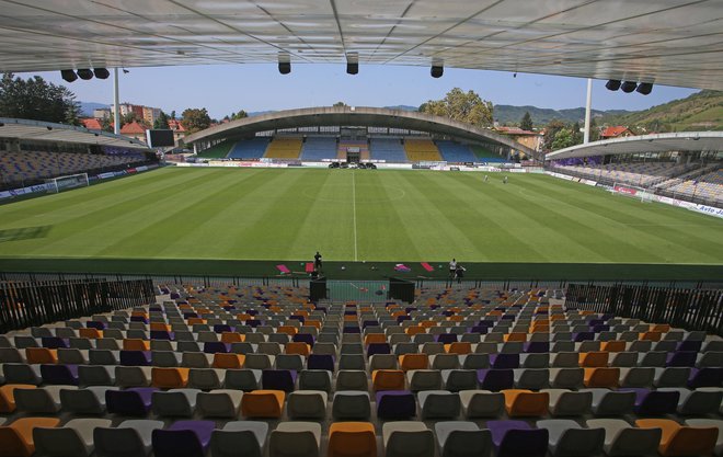 Pogled na staro tribuno štadiona Ljudski vrt. FOTO: Tadej Regent