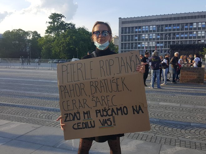 Tanja je hotela na ulico že v času prejšnje vlade, pravi, a je Marjan Šarec odstopil. FOTO: Maja Prijatelj Videmšek/Delo