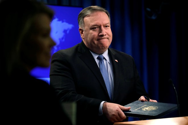 Ameriški zunanji minister Mike Pompeo je uradno obvestil Rusijo, da bodo ZDA čez pol leta odstopile od sporazuma INF. Foto: Reuters