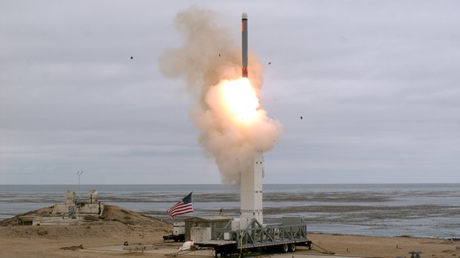 Ameriški preizkus rakete tomahavk na kalifornijskem otoku San Nicolas. Foto: Reuters