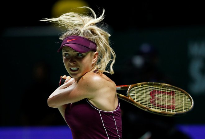 Jelina Svitolina je z eno nogo že med najboljšo četverico. FOTO: REUTERS