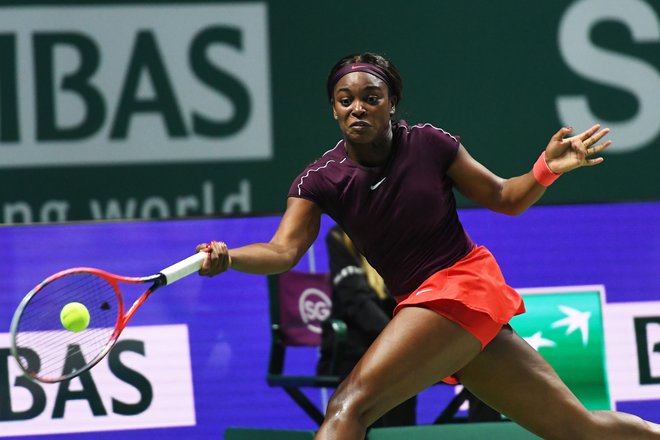 Sloane Stephens je dobila dva dvoboja v svoji skupini, a si še zdaleč ni zagotovila napredovanja med četverico. FOTO: AFP