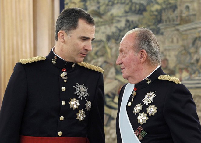 Juan Carlos je junija 2014 predal prestol sinu Filipu VI. Foto: Reuters&nbsp;