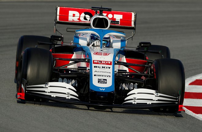 V Williamsovem moštvu za sezono 2020 sta Kanadčan Nicholas Latifi (na fotografiji) in Britanec George Russell. FOTO: Reuters