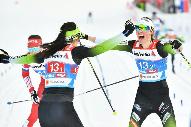 Anamarija in Katja sta se odrezali z izjemno voljo kot tudi psihološko trdnostjo. FOTO: AFP