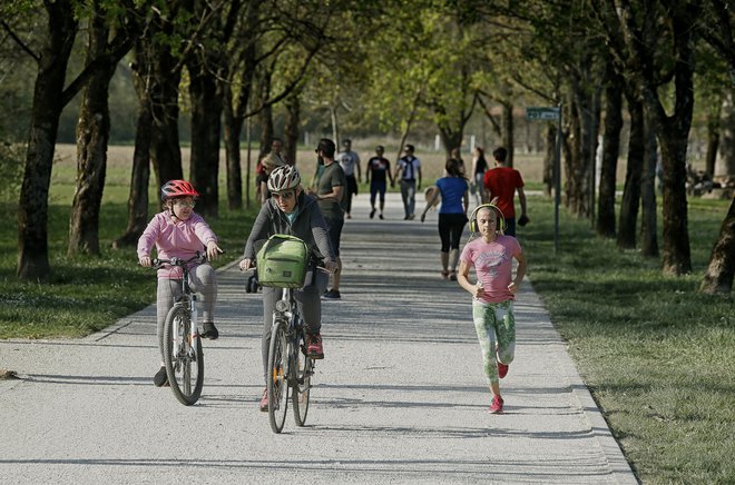 &raquo;Gibanje na zraku in soncu ima pozitivne učinke že zato, ker smo tam, ker pridobivamo vitamin D, izboljšujemo nekatere življenjske funkcije in razpoloženje,&laquo; pravi prof. dr. Branko Škof. FOTO: Blaž Samec/Delo