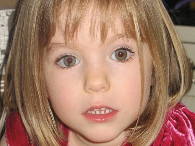 Madeleine McCann pri treh letih, ko je izginila.