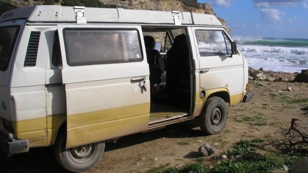 Osumljenčev kombi. FOTO: Izroček britanske policije