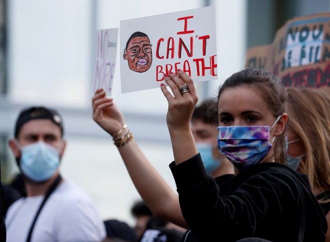 Demonstracije po smrti Georgea Floyda. Foto Gonzalo Fuentes Reuters