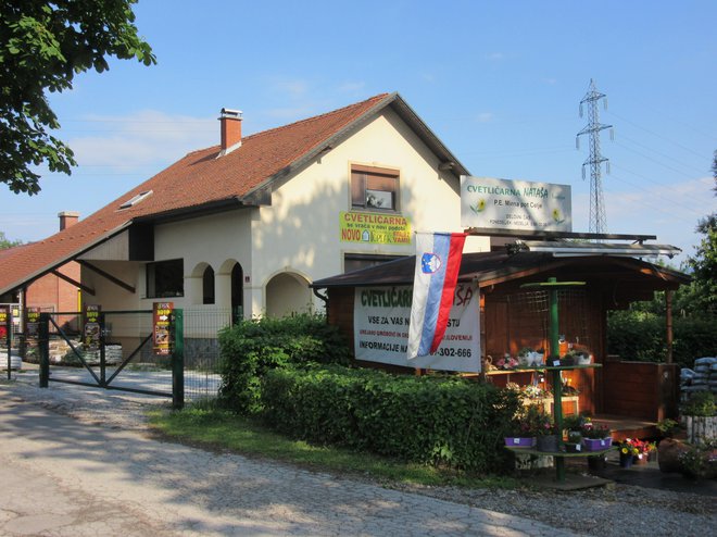 Cvetličarna Nataša je spredaj, takoj za njo pa Vrtnarija Toplak. FOTO: Špela Kuralt/Delo