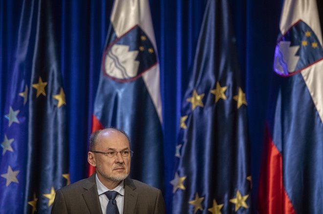 Jelko Kacin je danes vodil 70. tiskovno konferenco vlade. FOTO: Voranc Vogel/Delo