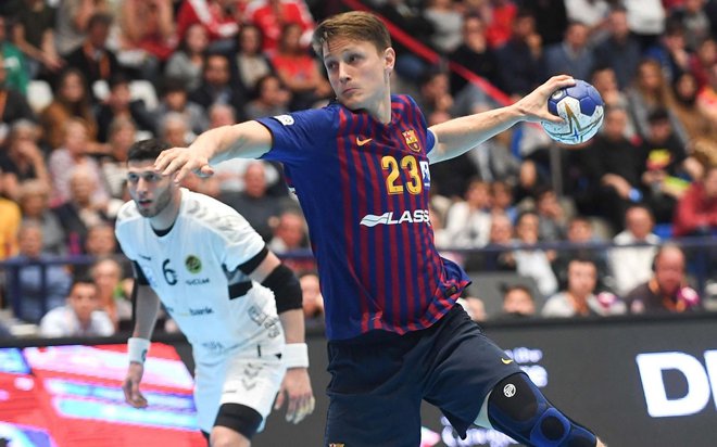 Jure Dolenec lovi prvi naslov evropskega prvaka. FOTO: Barça Lassa