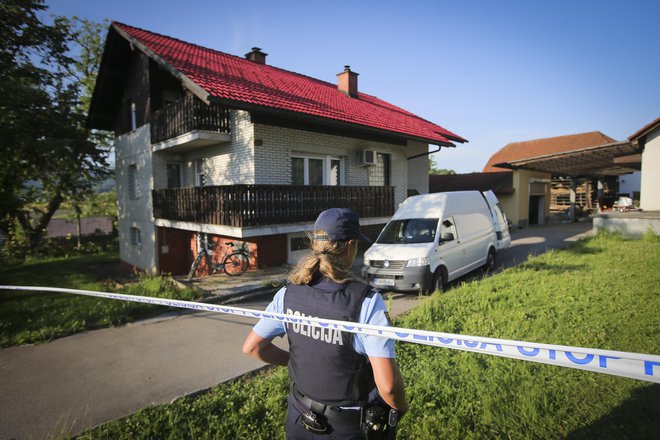 Trojni umor se je v soboto zgodil v Škocjanu pri Domžalah. FOTO: Jože Suhadolnik/Delo