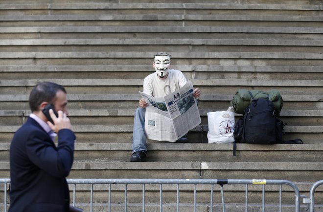 Kriza leta 2008 je vprašanje neenakosti spravila v javno zavest. Prav v tem kontekstu je nastalo gibanje Occupy Wall Street, razširil se je pojem en odstotek najbogatejših ljudi v družbi. FOTO: Reuters
