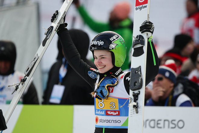 Nika Križnar bo najbolj zadovoljna takrat, ko bo premagala vse tekmice. Foto Reuters