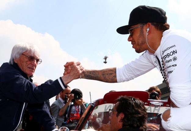 Bernie Ecclestone in Lewis Hamilton po zadnji izjavi prvega ne bosta več takšna prijatelja. FOTO: 24wheels