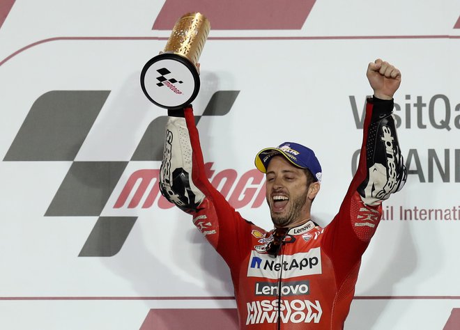 Andrea Dovizioso je zmagal na 14 dirkah razreda motogp. FOTO: Ibrahim Al Omari/Reuters