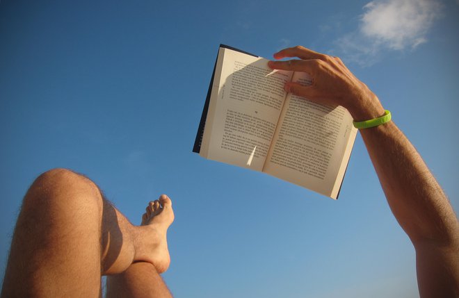 Poletje je čas za dolge sezname počitniškega branja.<br />
FOTO: Jure Eržen/Delo