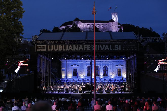 Panorama otvoritvenega koncerta 68. Ljubljanskega festivala. FOTO: Uroš Hočevar/Delo