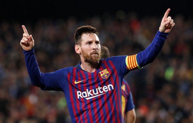 Lionel Messi je zabil prvi gol v dresu Barcelone pred 15 leti. FOTO: Susana Vera/Reuters