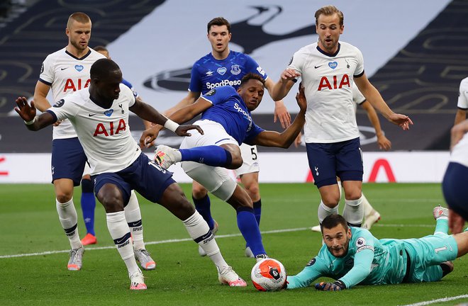Tottenham in Everton sta se merila v Londonu, kjer so se zmage veselili gostitelji. FOTO: Richard Heathcote/Afp