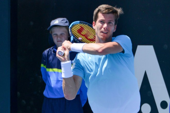 Lani je dobil portoroški turnir Aljaž Bedene. FOTO: Brenton Edwards/AFP