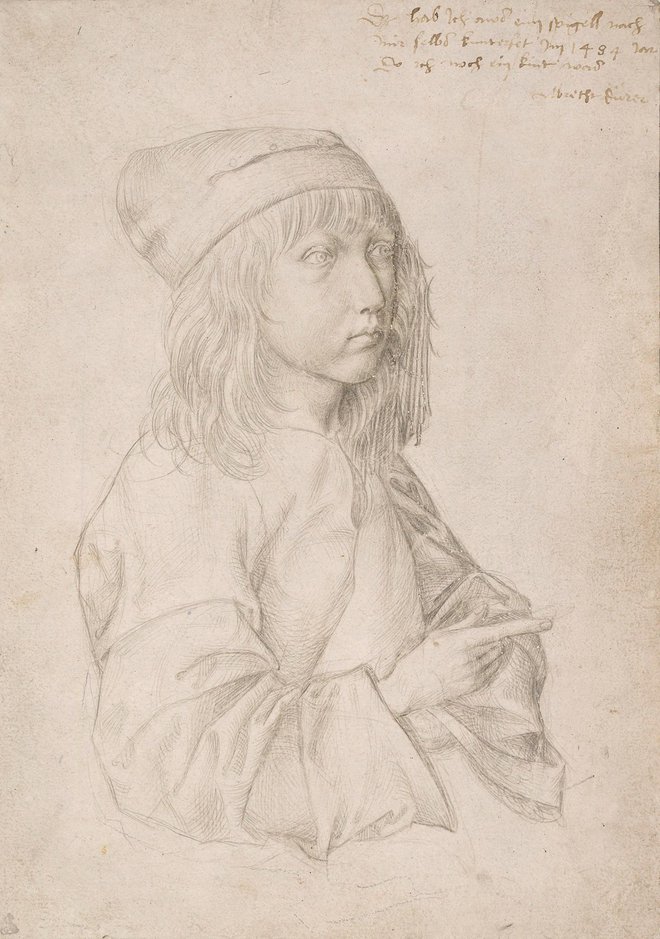 Albrecht Dürer: Avtoportret pri trinajstih, 1484 FOTO: Muzej Albertina, Dunaj