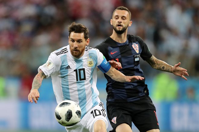 Marcelo Brozović je s Hrvaško osvojil drugo mesto na SP v Rusiji, kjer so naši sosedje nadigrali tudi Argentino z Lionelom Messijem. FOTO: Ivan Alvarado/Reuters