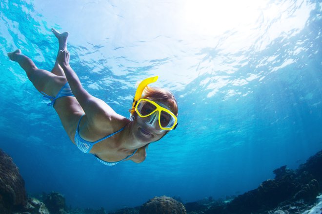 Maska je uporabna, ker&nbsp;lahko v sili&nbsp;plavalec odplava slalom med fascinantnimi kreaturami.&nbsp;FOTO: Shutterstock