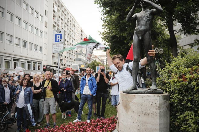 Protest v podporo RTV. FOTO: Uroš Hočevar/Delo