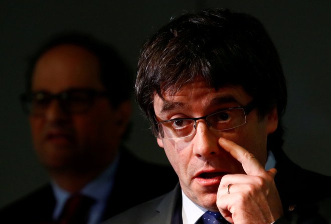 Carles Puigdemont se ima za žrtev umazane igre Evrope.<br />
FOTO: REUTERS