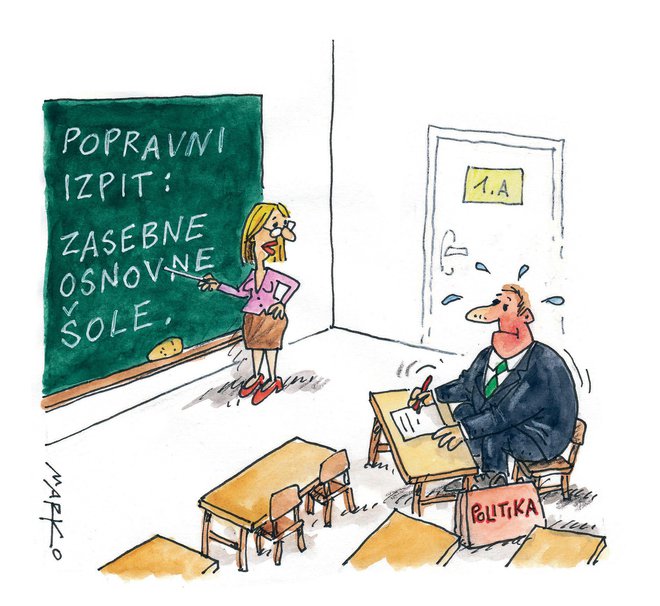 Šolstvo KARIKATURA: Marko Kočevar