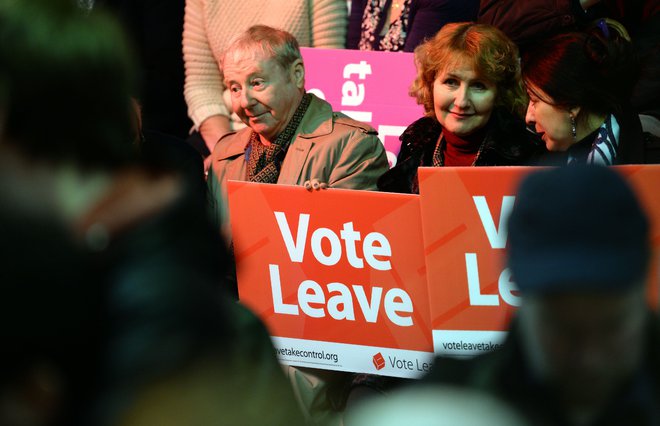 Uradna kampanja brexita&nbsp;Vote Leave<em> </em>ni spoštovala zakonskih določil o izdatkih v kampanji. FOTO: Oli Scarff/AFP