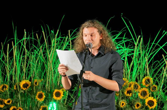 Dobitnik male Veronike je dijak Gimnazije Celje - Center Tilen Letner. FOTO: Brane Piano/Delo