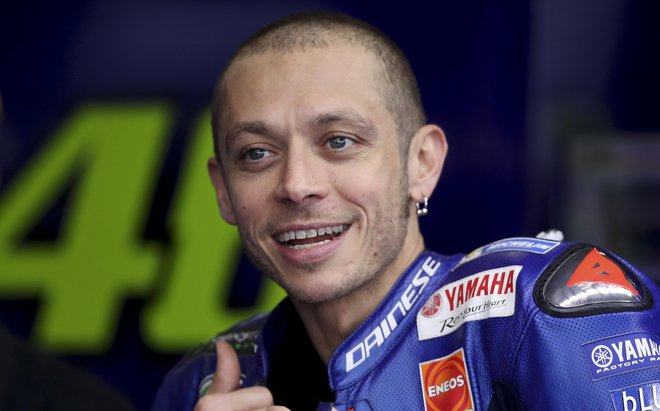 Valentino Rossi vedro pričakuje nastop na domačem pragu. FOTO: AP