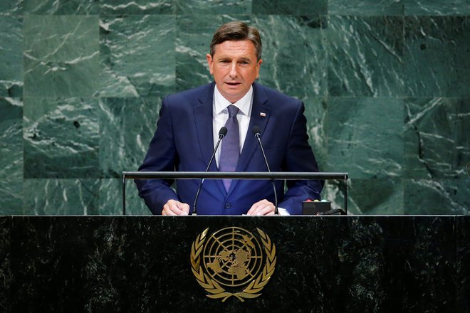 Predsednik RS se je zavestno odločil, da o arbitražnem sporazumu na zasedanju skupščine ZN ne bo govoril. FOTO: Eduardo Munoz/Reuters