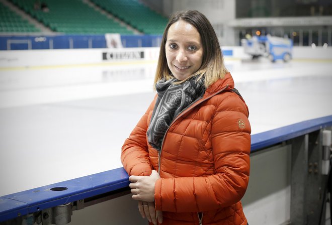 Teodora Poštič zdaj znanje uspešno prenaša na mlajše upe v Drsalnem klubu Celje. FOTO: Blaž Samec/Delo