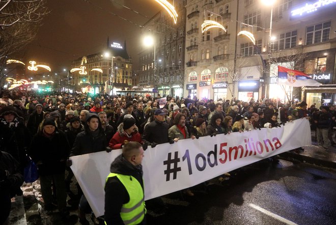 Prvi protest je potekal 8. decembra.&nbsp;FOTO: Reuters